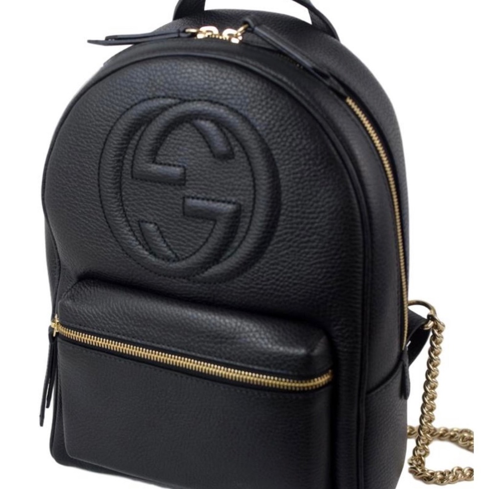 Gucci Pebble Leather Soho Backpack